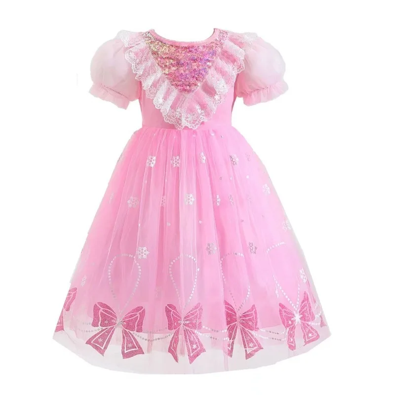 

Children's Summer New Fashion Girls Princess Dress Children's Baby Stylish Summer Style 3-8 Years Flower Girl Dresses Kids Dress