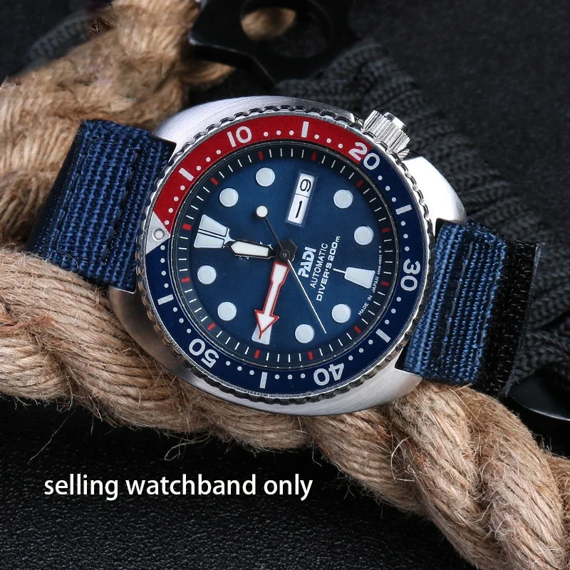 ロレックス セイコー NO.5 007シリーズ スポーツウォッチ用 ホットトップ ナイロン製腕時計ストラップ 20mm 22mm 24mm ウォッチバンド メンズリストバンド ブレスレット