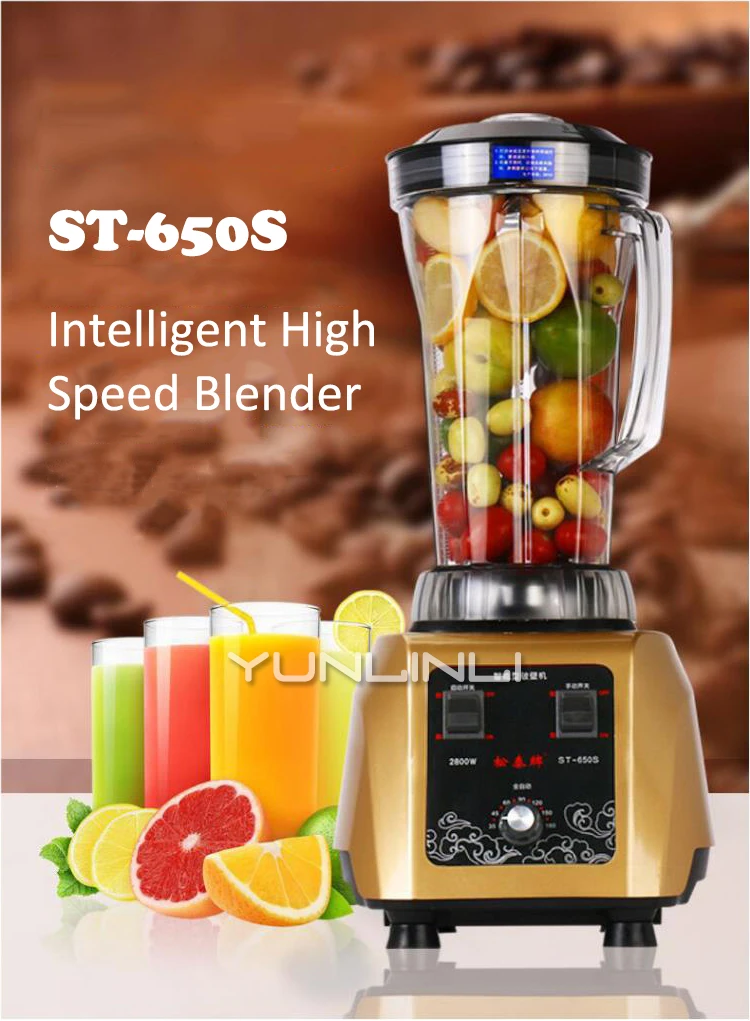 Blender makanan cerdas 4L, Mixer makanan multifungsi, Blender makanan komersial, 4L, kecepatan tinggi