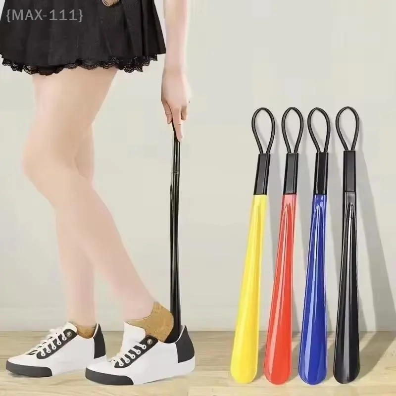 【F2-MAX111】Extra Long Flexible Plastic Shoe Horn - No Bending Durable Shoe Spoon for Pregnant Women Elderly Wear Assistant Tool