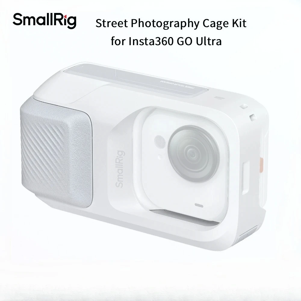 SmallRig 5857 Street Photography Cage Kit for Insta360 GO Ultra with Adjustable Wrist Strap Ergonomic Grip 1/4
