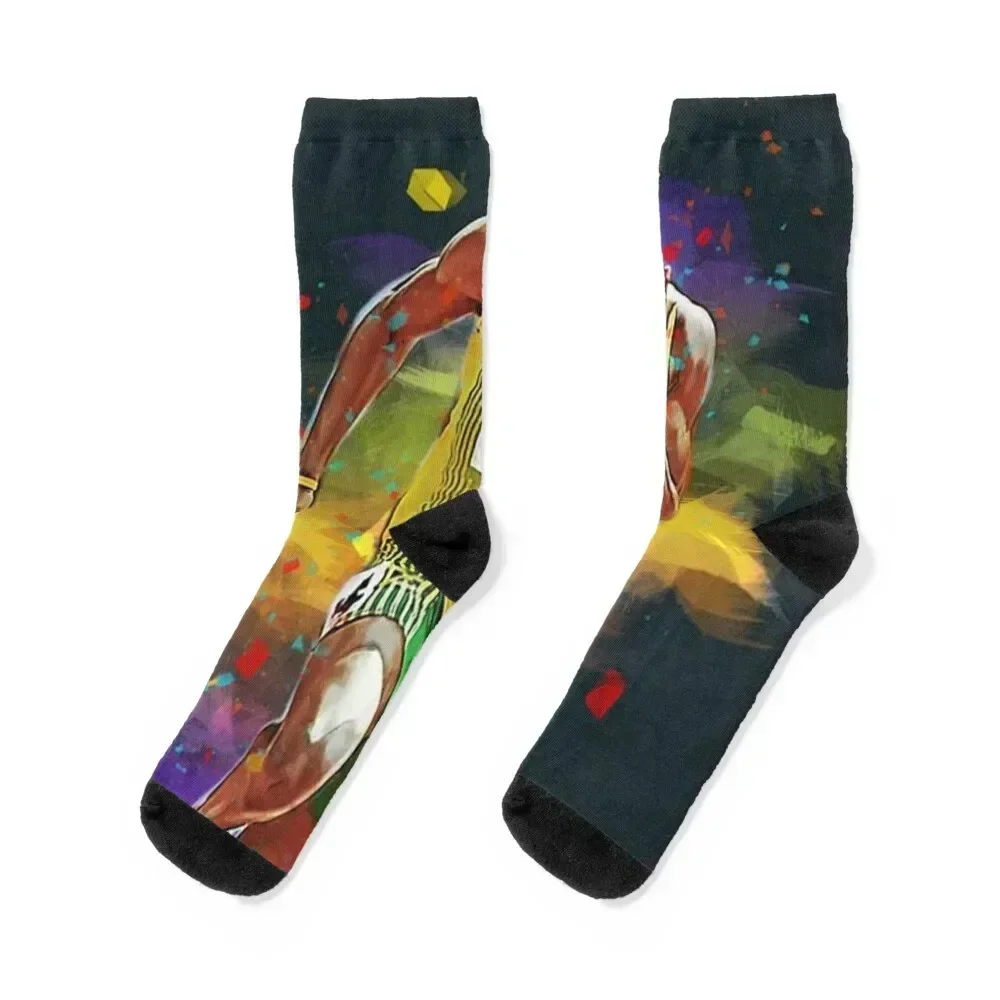 

Usain Bolt Socks moving stockings kids Thermal man winter funny sock Socks Female Men's