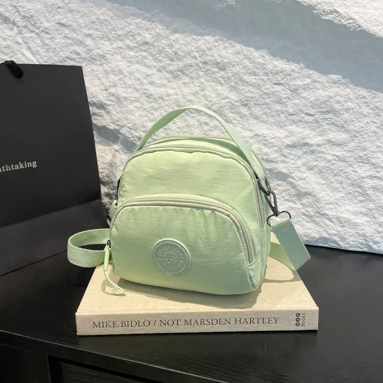

‌Trendy Nylon Canvas Small Bag 2025, Shell Shoulder Crossbody, Adjustable Strap Mobile Phone Purse for College Weekend Party‌