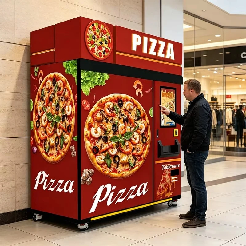 FOODLINE Intelligent Alarm Pizza Vending Machine Fault Reminder Constant Freeze Unmanned Fast Food Machine