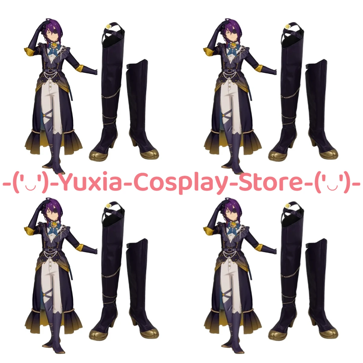 

Yuxiacosplay! Ensemble Stars! Ayase Mayoi Cosplay Shoes Game Character Prop PU Leather Boots Halloween Carnival Party Costume