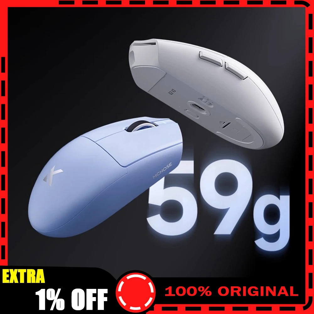 MCHOSE G3 V2 Gaming Muis Tri-mode Draadloze Paw3311 Sensor Lichtgewicht Ergonomie Esports Draadloze Muis Pc Gamer Accessoires