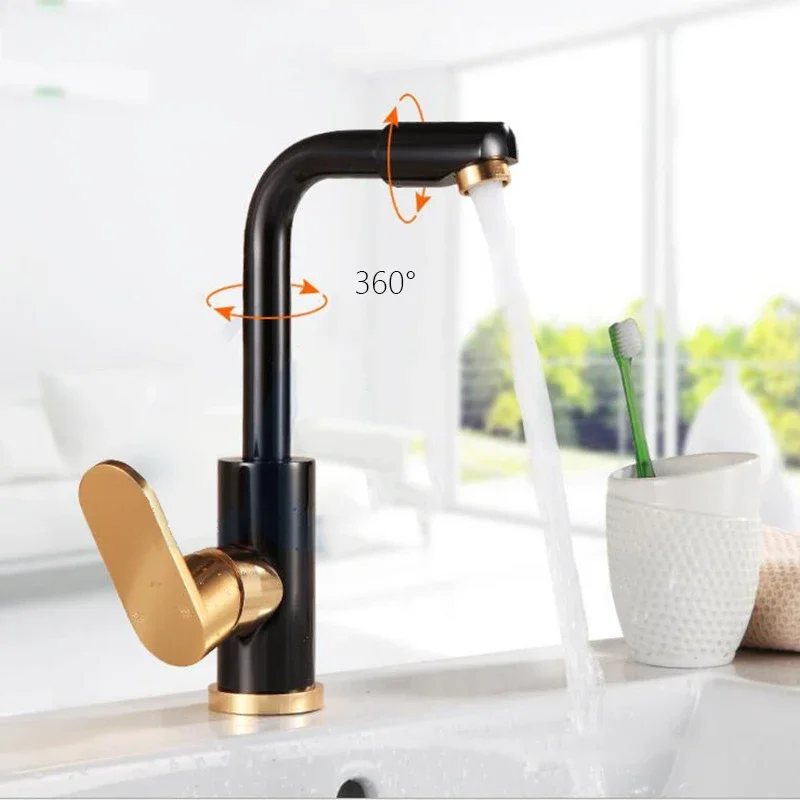 

Kitchen Faucet Space Aluminum Sink 360 Degree Rotation Cold And Hot Water Mixer Tap Swivel Spout Wash Basin Faucet Deck Mounted