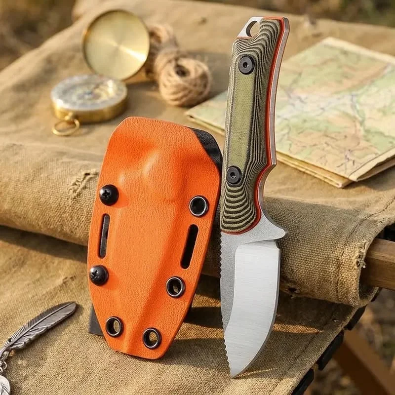 15017K Fixed Blade Knife Dual Color G10 Handle with Kydex Sheath Outdoor Camping Hiking Fishing EDC Survival Tool