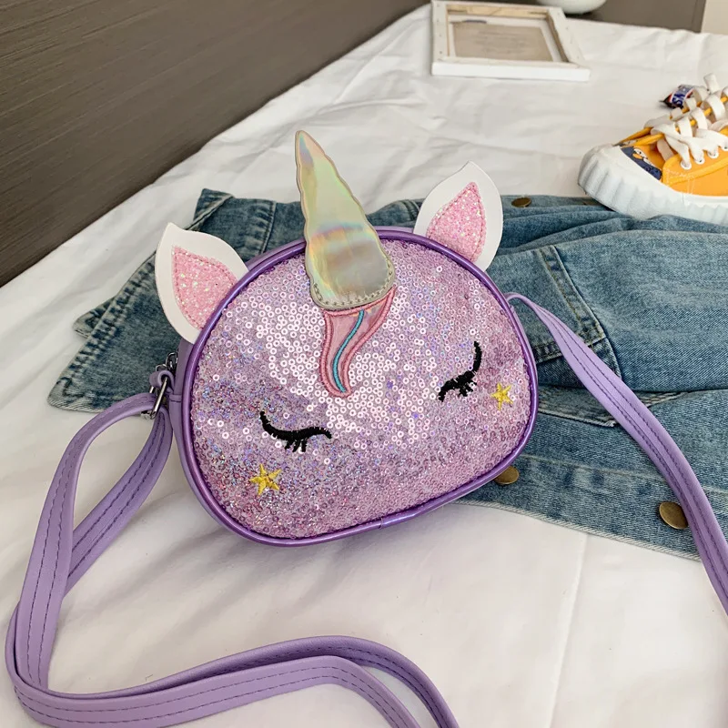 Tas Phantom lucu, tas bahu bersinar kartun Unicorn, tas tangan selempang untuk wanita, kasual kualitas tinggi, tas kurir serbaguna mewah