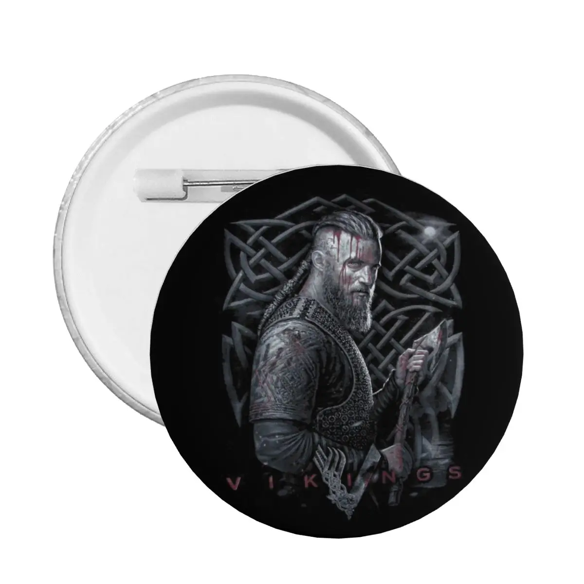 Viking King Ragnar Lothbrok Pins Badges Viking Hero Warrior Hats Pinback Buttons Brooch Girlfriend Gift