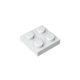 Gobricks GDS-509 Platte 2 x 2, kompatibel mit Lego 3022 Teilen für Kinder, DIY-Baustein, Partikelplatte zum Selbermachen