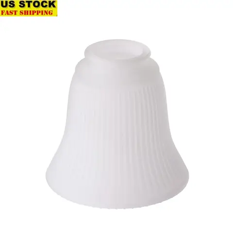5 Inch Frosted White Glass Ceiling Fan Replacement Shade Universal Light Fixture Easy Installation High Quality Compatible