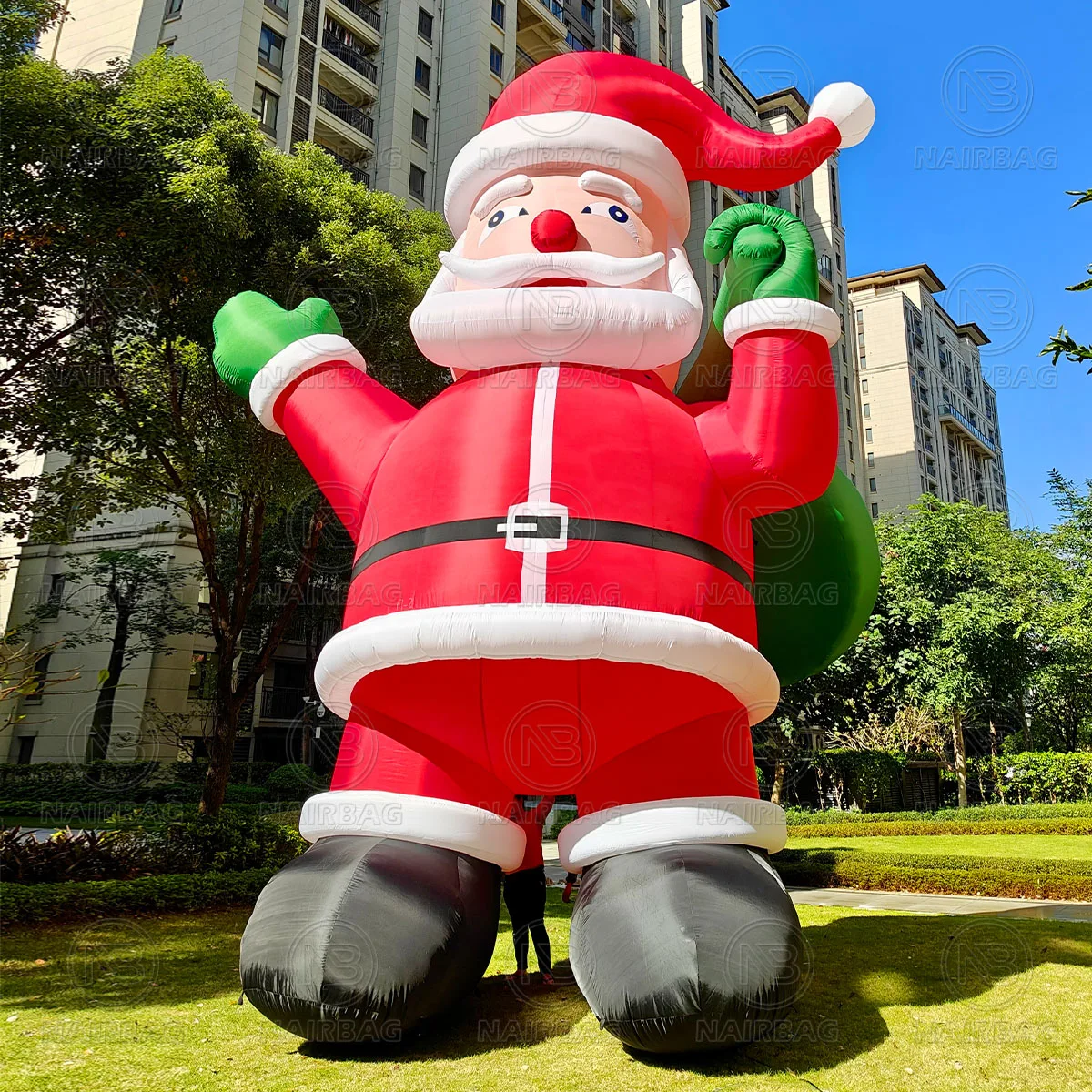 

In stock 28ft Large Inflatable Santa Claus outdoor inflatable Christmas Decoration 8.5m H Huge Santa Cartoon Model With Blower