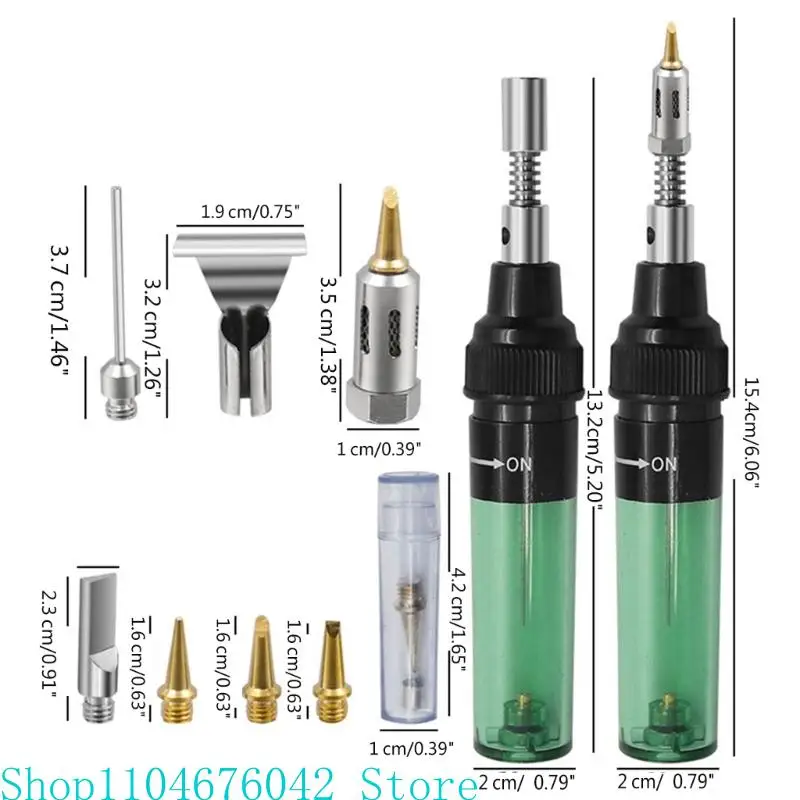 

Portable Gas Soldering Iron Durable Mini Soldering Pen Heating Tool for Home, Auto, and Electronics Repairs