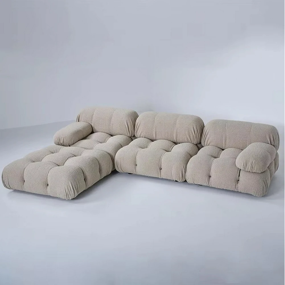 Modern design velvet fabric Sectional sofa set household home furniture living room modular sofa couch