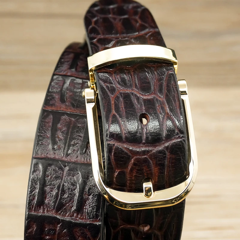 本革ベルト男性用結婚式新郎ウエストヘッドトレンディナロービジネスカジュアルベストマンパンツベルトピンバックル