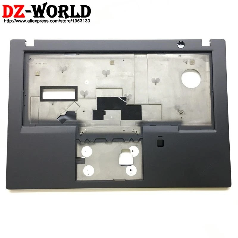 New Original for ThinkPad T480S Keyboard Bezel Palmrest Cover without Touchpad with Fingerprint Hole 01YN986 AM16Q000G00