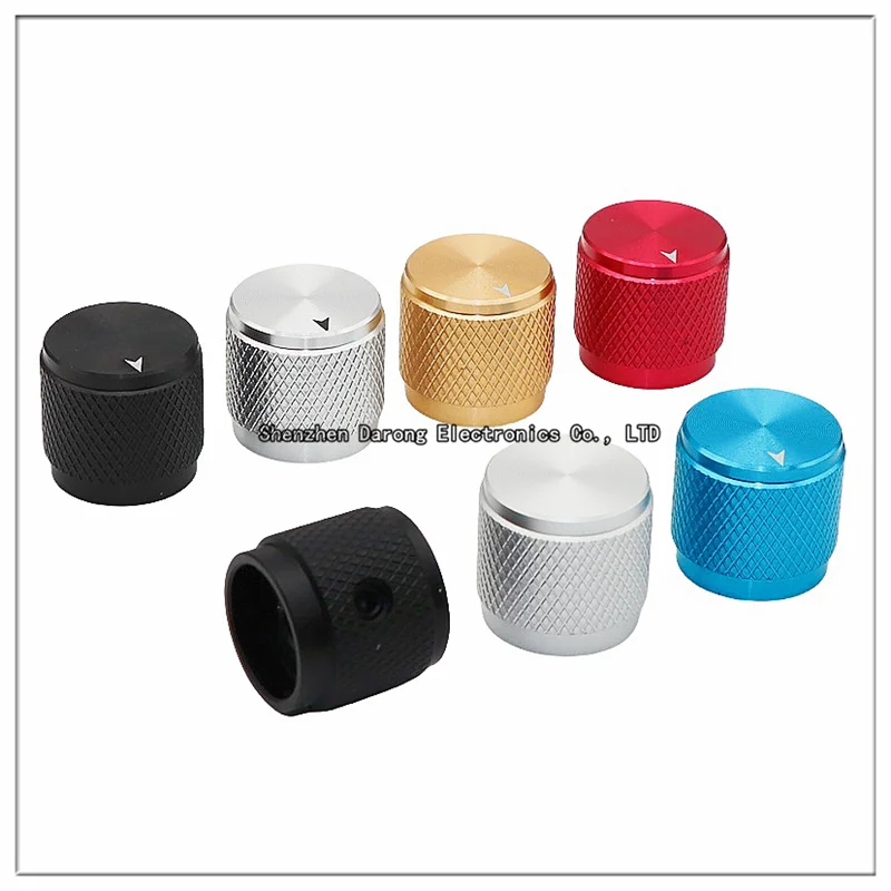 17×16MM aluminum solid core knob cap Potentiometer adjustment cap encoder switch cap Electronic instrument equipment knob cap