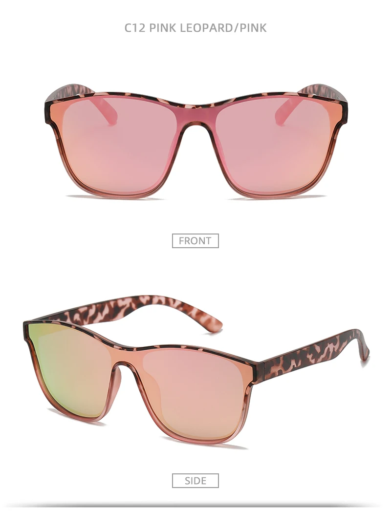 Neue einteilige Objektiv Sonnenbrille Männer Frauen Fashion Square Männliche Sonnenbrille Stilvolle Anti-glare Fahren Reisen Shades UV400 – Detail 13