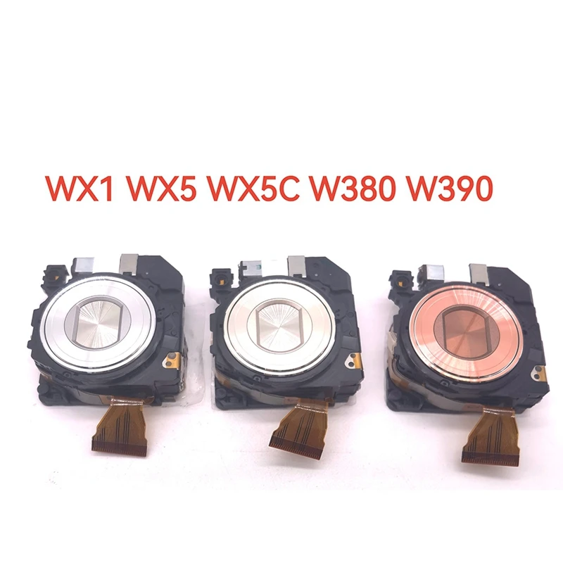 Объектив с зумом для цифровой камеры SONY Cyber-Shot DSC-WX1 WX5 WX5C W390 W380 без CCD, простая установка, серебристый