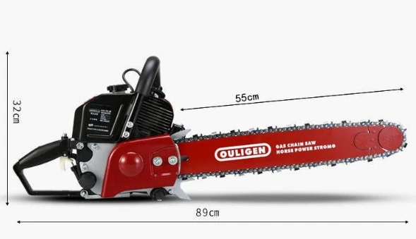 고성능 가솔린 전기톱, 전문 가솔린 전기톱, 장작 절단 전기톱, 9.8HP