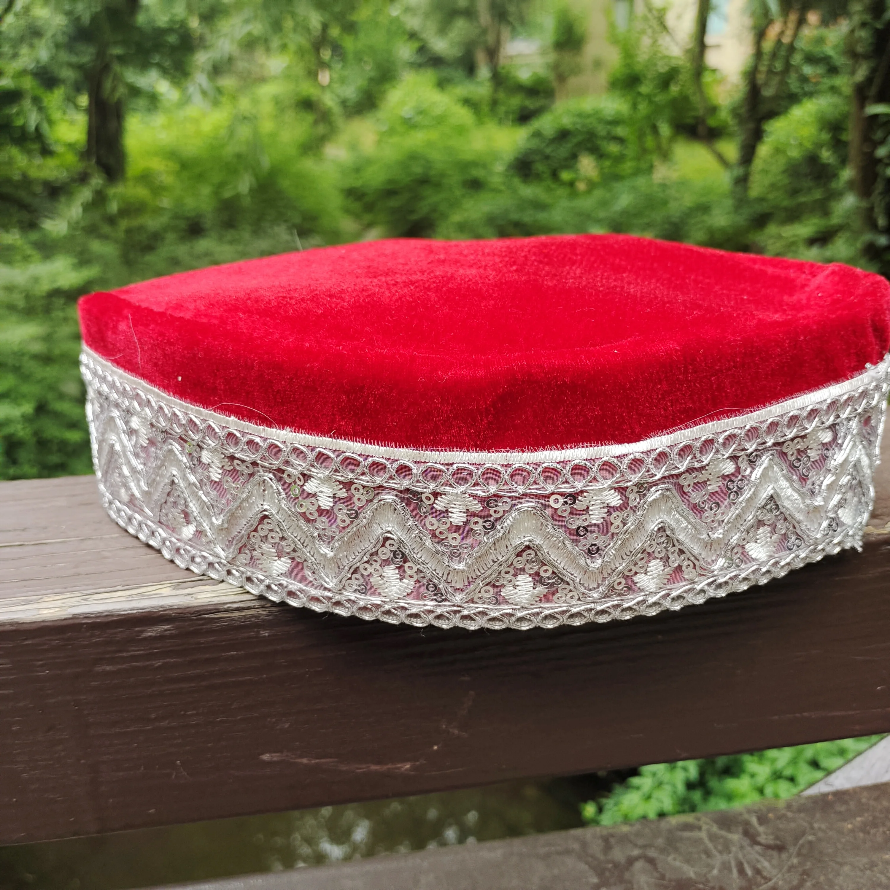 Sombrero de barco musulmán con lentejuelas para hombre, gorro de barco de Malasia Pleuche, oración, Kufi, Islam, Hijab, Arabia Saudita, turbante, moda