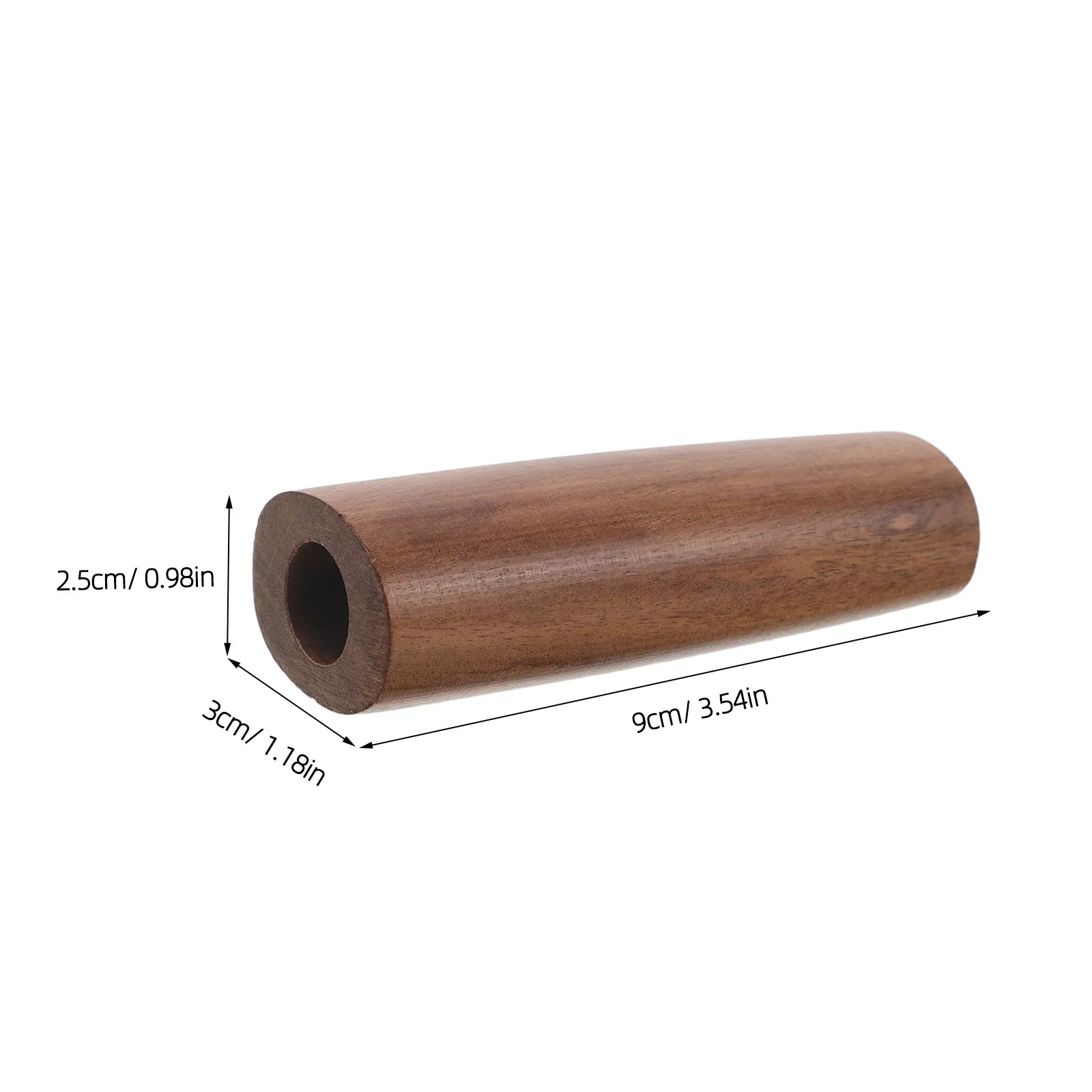Wooden Knife Handle Replacement Natural Wood Chef Cutter Round Ergonomic 9Cm Nonskid Antiscald Kitchen Knife Handle Repair Grip view 2