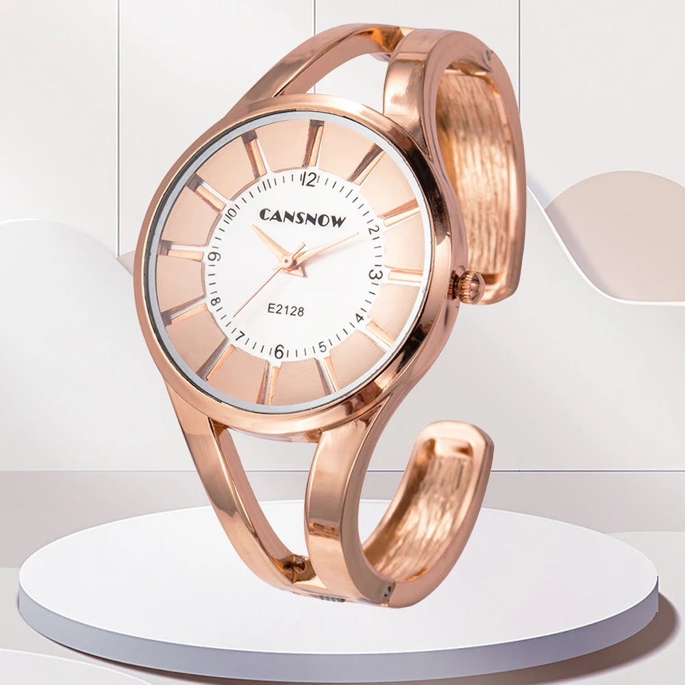 Top Brand Luxury Women Watches Fashion Bracelet Bangle Hand Ladies Quartz Wrist Watch Rose Gold Dial Dress Clock Hot Reloj Mujer