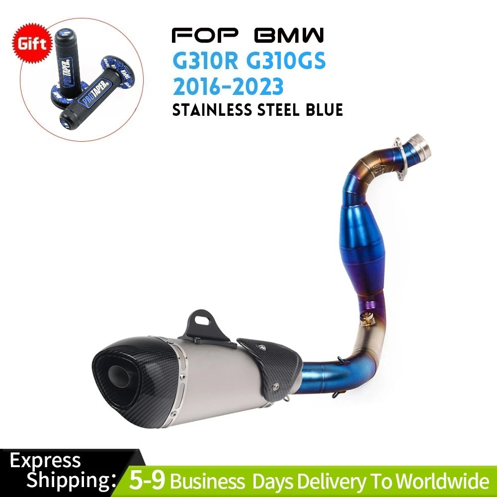 

For BMW G310GS G310R2016-2023 Slip-on Exhaust Mid Link Pipe Muffler Tips System Exhaust Systems Exhausts Pipes