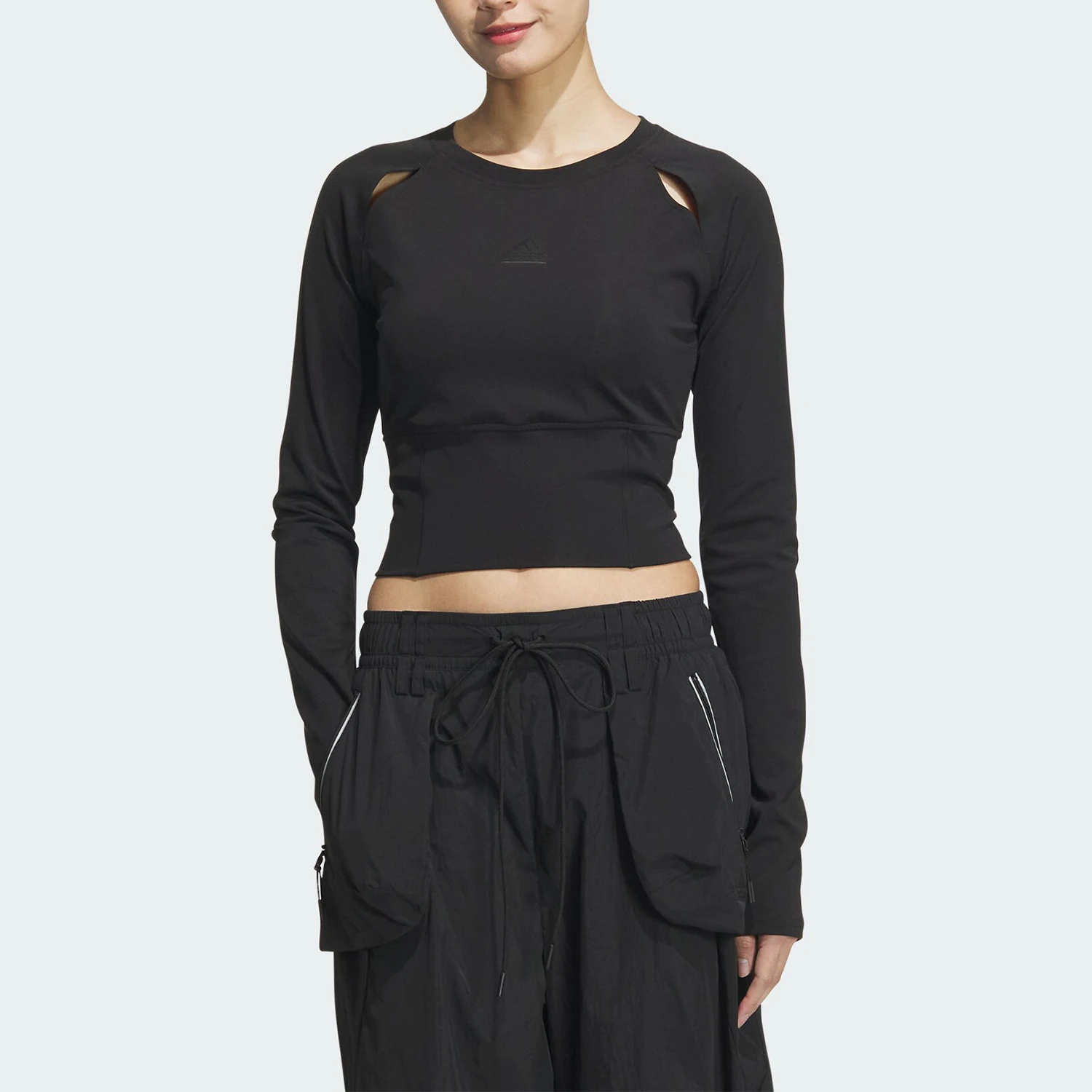 

Adidas genuine FUSTL LS TEE women's slim fit casual long sleeved T-shirt JJ1588