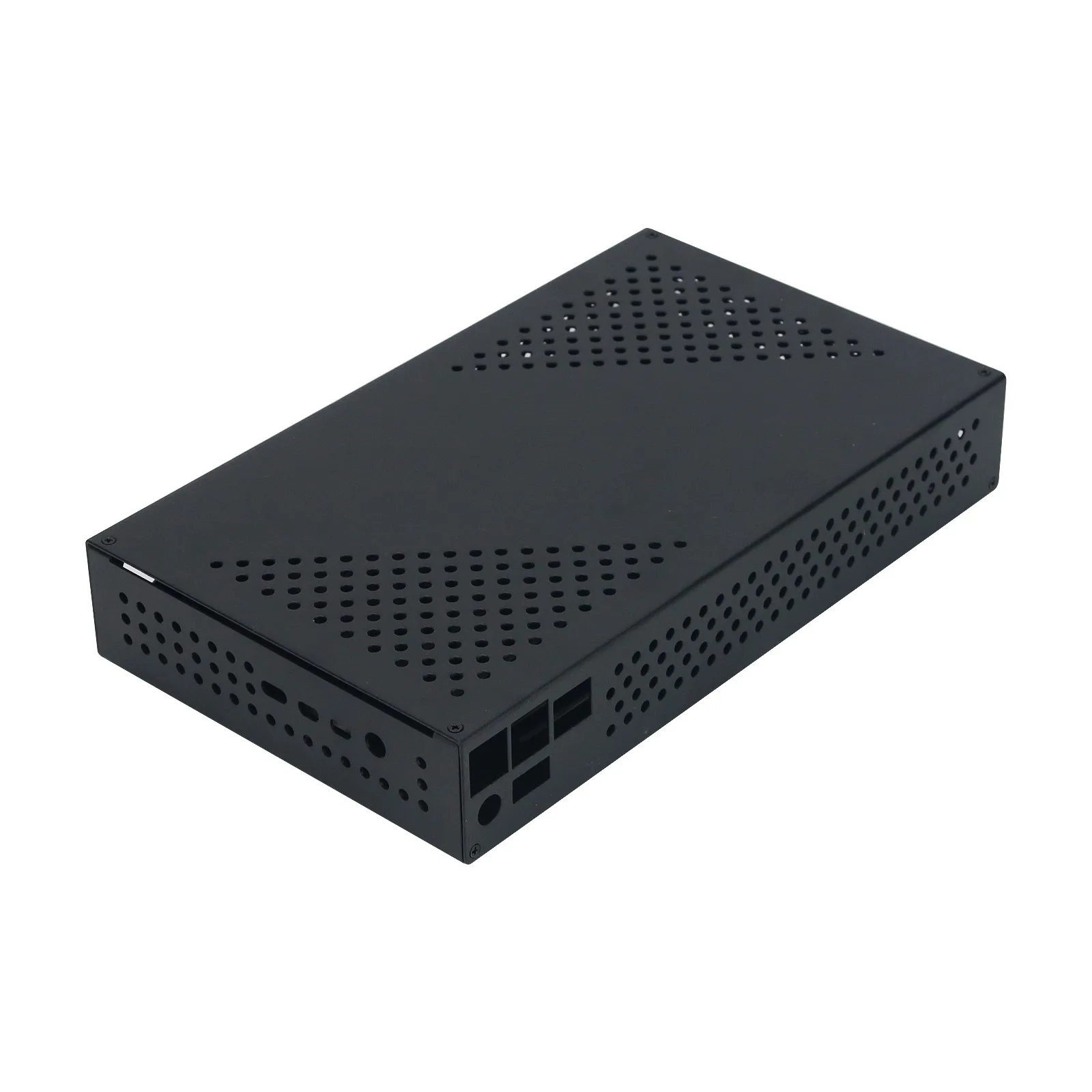 NASPi-Gemini 3.5 NAS Storage Kit with Dual 3.5" SATA HDD Shield Metal Shell for Raspberry Pi 4 - Image 3