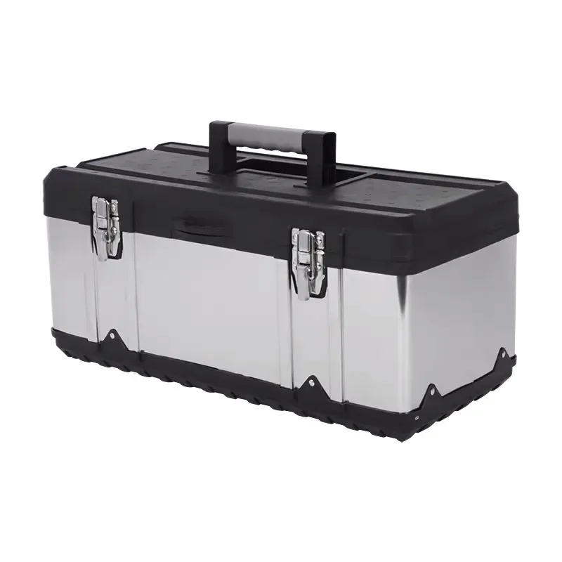 Stainless Steel Toolbox Storage Box Set Industrial Grade Large Hardware Portable Electrician Household Multi-functional Vehicle