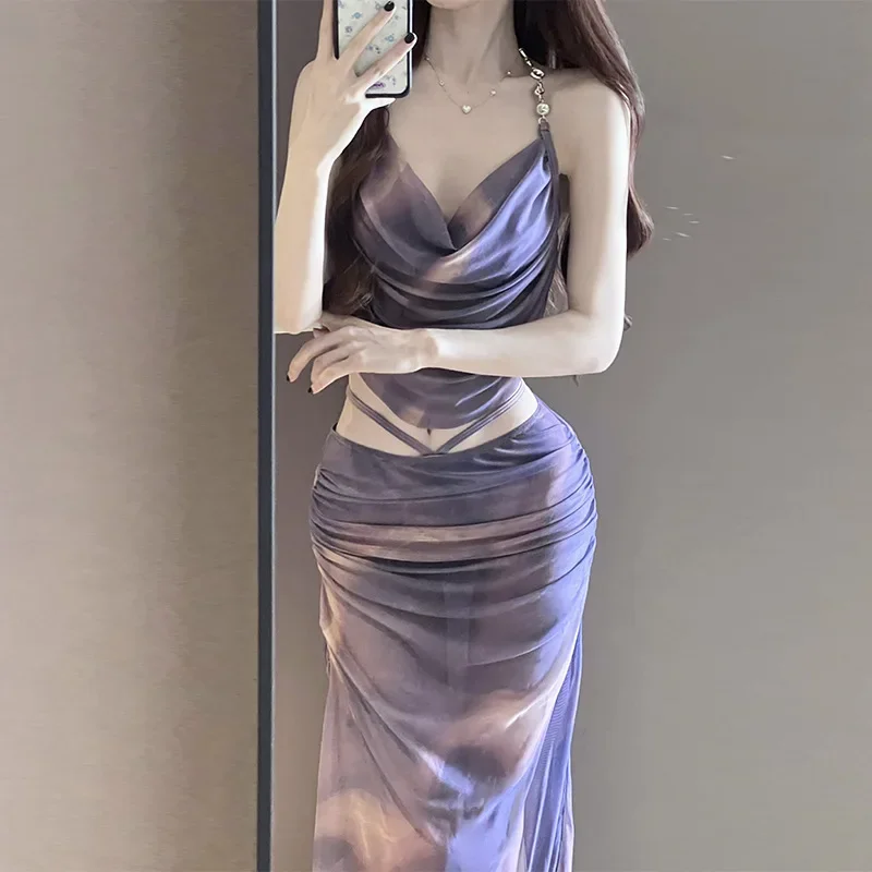 

Женский купальник-бикини из трех частей с юбкой, для небольшой груди, с эффектом пуш-ап, облегающий, сексуальный, для горячих источников, ванн, отпуска и курортов