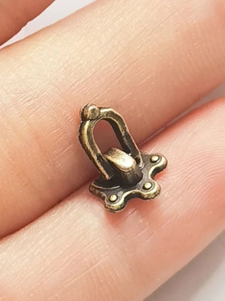 Mini serrure artisanale en métal, 4 couleurs, 5 pièces, accessoires pour sacs à beurre