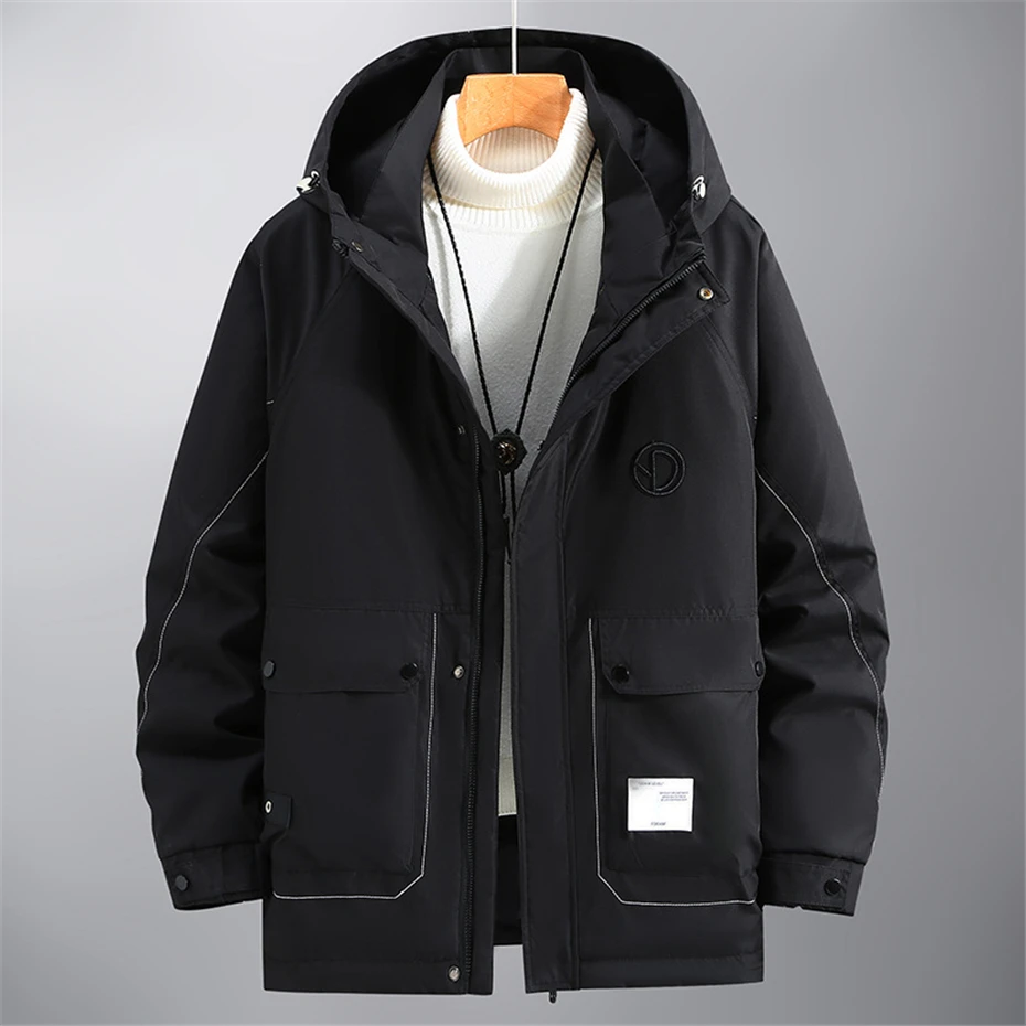 Winter Fleece Jacket Men Thick Warm Jackets Coats Plus Size 10XL Fashion Casual Cargo Jacket Male Outerwear Big Size 10XL