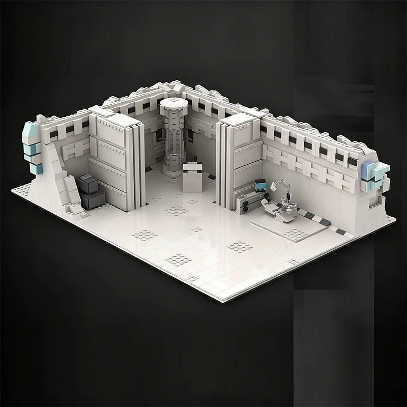 Star Movies Model MOC Building Bricks Space Military Hospital Base Modular Technology Children Holiday Gifts Assemble Toys Suit