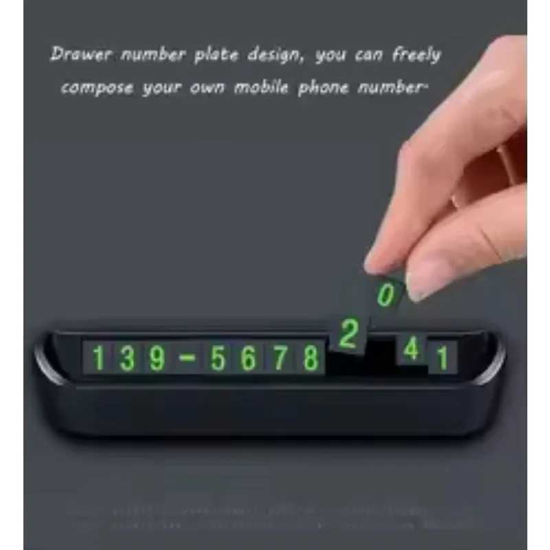 Temporary Parking Card Phone Number Plate Stop Car Park Automobile Accessories