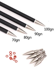 12pcs  ID6.2mm Arrow point 70/80/90/100/125Grain  Arrowheads  for Archery  Arrow Tips Accessories