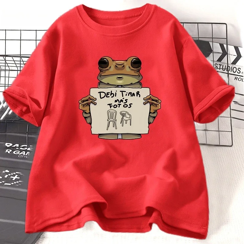 مضحك الضفدع Dtmf تي شيرت السببية ديبي تيارار ماس Fotos قميص مطبوع قصير الأكمام س الرقبة تي شيرت الذكور الملابس الشارع الشهير #1