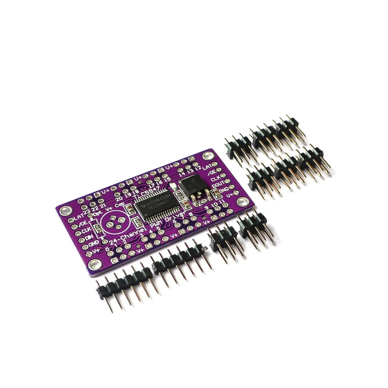 

TLC5947 12BITS PWM Pulse Width Modulator 24 Channels Output LED Drive Module
