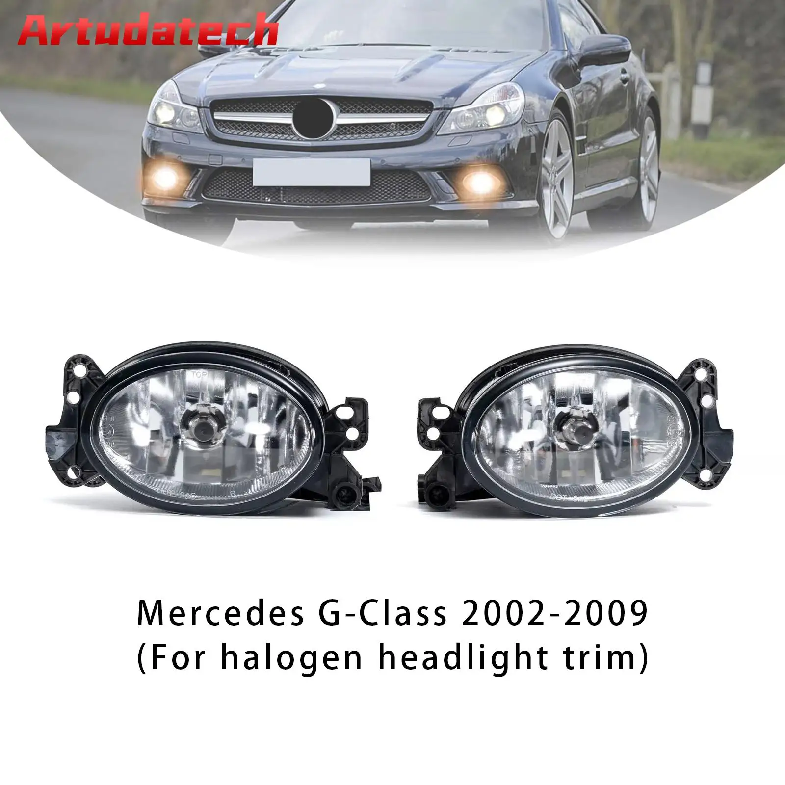 

Artudatech пара передних противотуманных фар с лампочками для Mercedes Benz W204 W211 W164 C219 автомобильные аксессуары