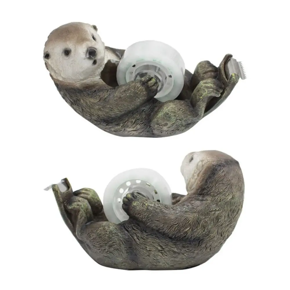 Cartoon Otter Tape Dispenser Animal Shaped Sloth Non-Skid Tape Cutter Durable Holder Tape Cutting Tool Packing Tool