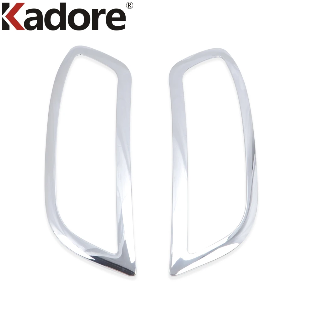 For Hyundai Venue 2019 2020 2021 2022 2023 2024 Chrome Car Front Fog Light Lamp Cover Trim Head Foglight Bezel Trims Accessories