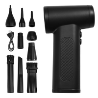 A98E-110000RPM 80W Electric Air Duster Mini Turbo Violent Fan Rechargeable Blower Super Strong Jet Dry Keyboard Cleaning Tool