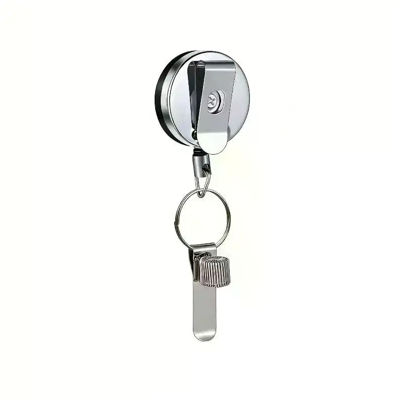 Retractable Pull Pen Pencil Holder Universal Pen Lanyard With Belt Clip Key Ring For Carpenters Workers Nurses Waiters