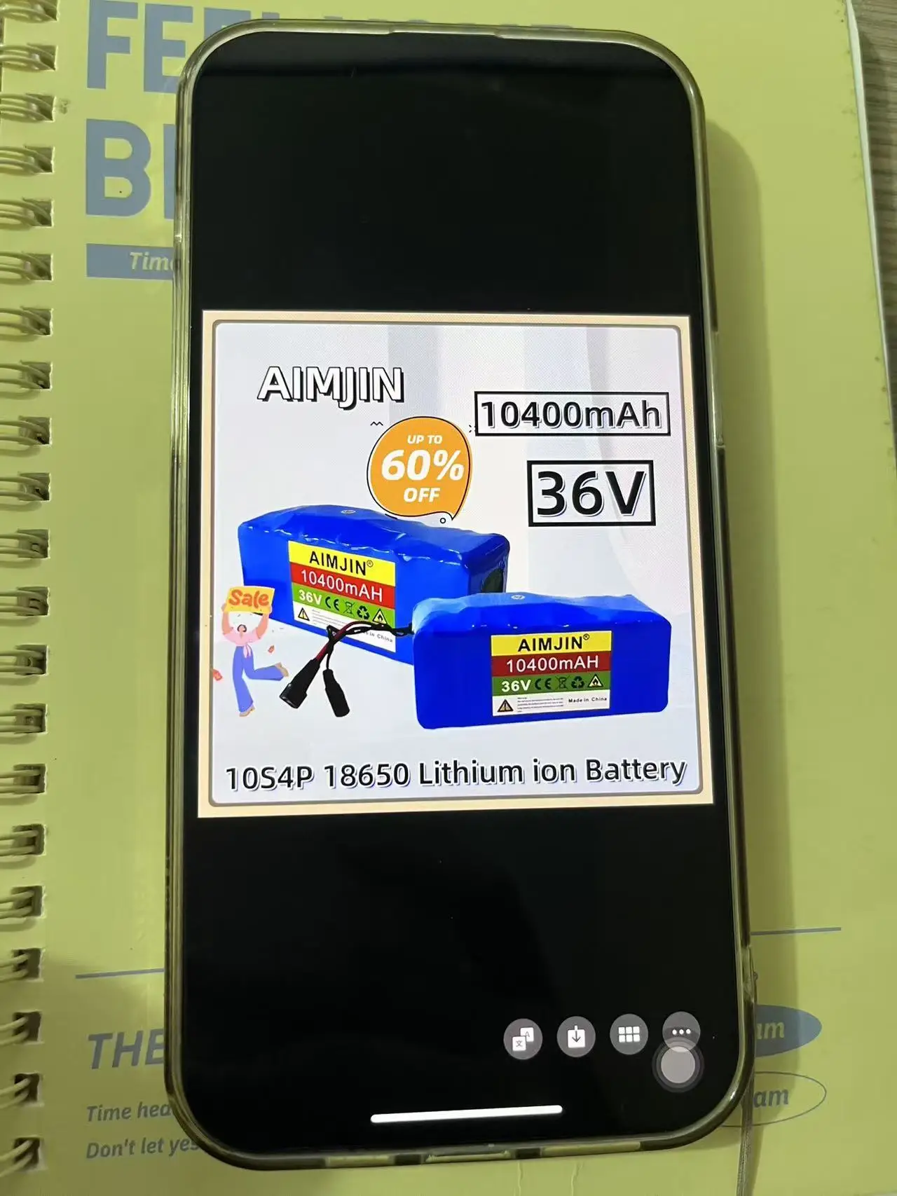 

36V 10S4P 10400mAh Electric ScooterLithium Battery 18650 battery pack 36V10.4Ah Electric Scooter Electric ScooterBattery 36v