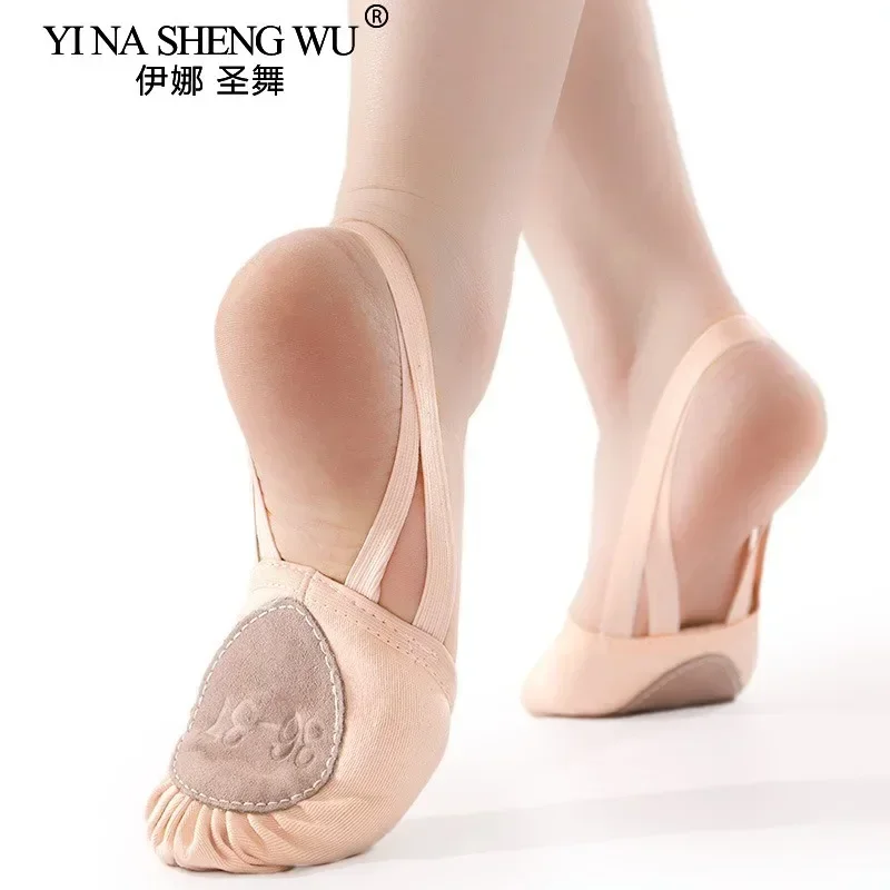 Professionelle Ballett-Halbtoe-Schuhe für Erwachsene & Kinder - Bauchtanz, Rhythmische Gymnastik, Weiche Übungsschuhe |   Geteilte Sohle