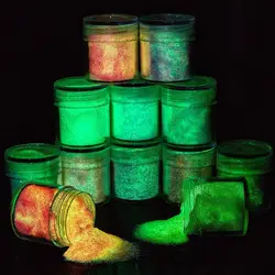 12 Color Luminous Powder Resin Pigment DIY Epoxy Resin Mold Nail Art Glitter Powder Glow In The Dark Jewelry Making Supplies