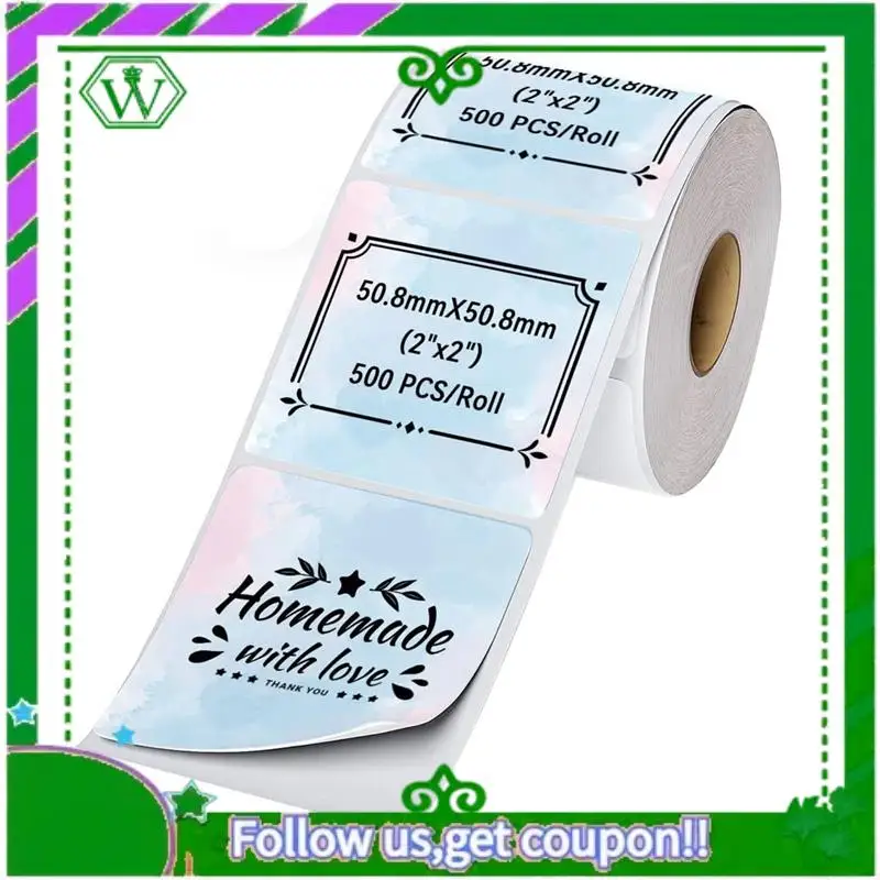 Betrouwbaar verzendlabel Printerlabel Sticker Rond label Vierkant label DIY-logoontwerp
