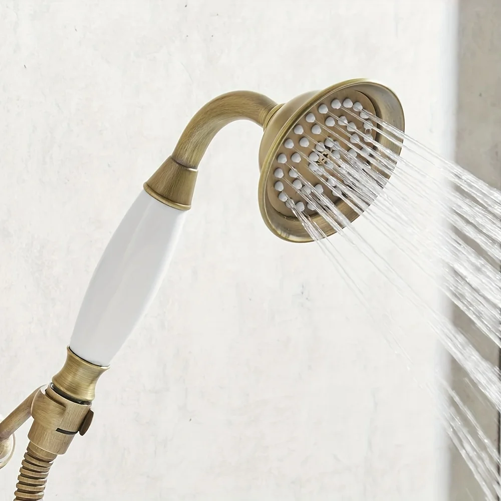 Antique brass handheld showerhead European luxury luxury bathroom handheld showerhead, bathroom accessories